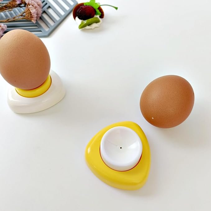 Magenetic Egg Piercer for Raw Eggs to Get Good Hard Boiled Eggs, Egg Poker with Safety Lock Egg Pin, Easy Egg Peeler By Punching Hole at Bigger End of the Egg Before Boiling, 2 Pack