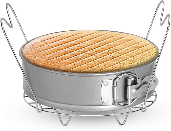 Steamer Rack Trivet with Handles Compatible with Instant Pot Accessories 6 Qt 8 Quart, Pressure Cooker Trivet Wire Steam Rack, Great for Lifting out Whatever Delicious Meats & Veggies You Cook
