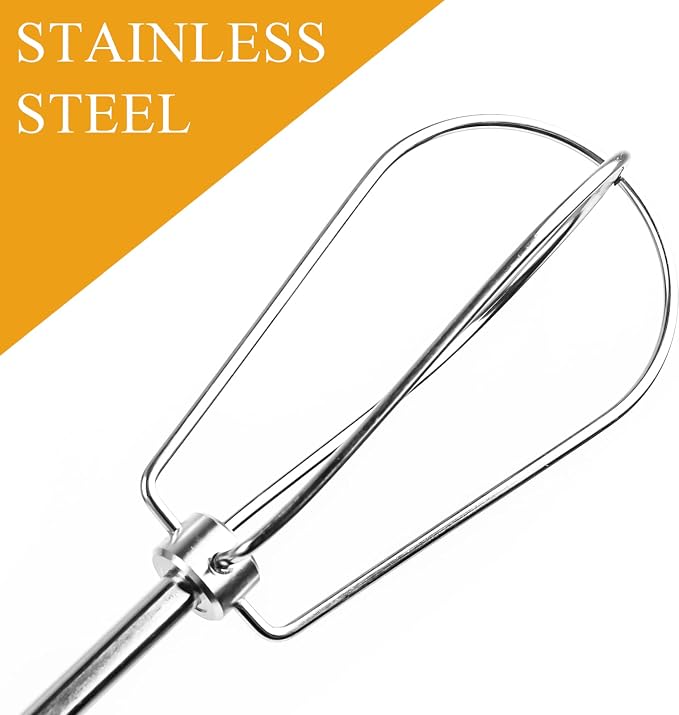 Hand Mixer Beaters Attachments for KitchenAid, KHM2B, Stainless Steel | WPW10490648 W10490648 Replacement Beaters for Kitchen Aid KHM Handheld Mixer, Easy Installation, Dishwasher Safe, Mix Easily
