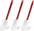 Silicone Rubber Spatula Set of 3, High Heat Set, Commercial Rubber Spatula (1 Spoonula + 2 Scrapers (9.5 Inches))