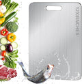 Titanium Cutting Board for Kitchen, Metal Non Stick Chopping Board | Upgrade Double Sided Food-Grade Titanium Board for Meat Cheese Vegetable 12.4*8.5 Inch