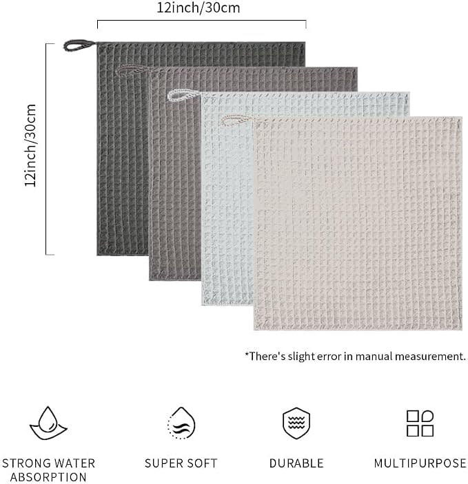 watchget Barista Microfiber Cloths 8 Pack (12"x12")