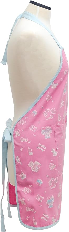 Hello Kitty Print 28" Adult Apron and Pot Holder Set
