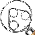 TEEVEA Danish Dough Whisk Wooden Handle Stainless Steel for Sourdough Bread | Dutch Dough Hook, Replaces Hand Mixer and Spoon, Bread Baking Tool, Food Grade Rust Resistant Steel, Non-Stick, Easy to Clean