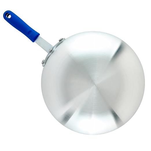 Winco Aluminum Stir Fry Pan, 11-Inch,Silver | Deep sides, Great for Sauteing, Searing, Frying and Restaurant Kitchens