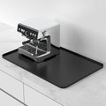 Garolue Silicone Coffee Mat,24×16" Waterproof Heat Resistant Bar Mat for Espresso Machine Station Accessories,Non Slip Dish Drying Mat for Kitchen Counter,Home Decor Essentials,Fit Under Coffee Maker