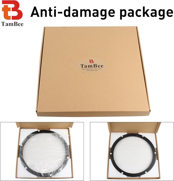16 Inch Lazy Susan Hardware Heavy Duty Metal Rotating Hardware Large Turntable Bearing Ring Lazy Susan Kit Parts Mechanism for Puzzle Board, Dining Tables(Base Only, Black)