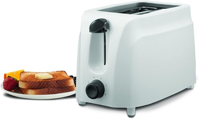 Brentwood Toaster Cool Touch, 2-Slice, White (Pack of 4)