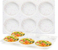 CAKETIME 4 Inch Muffin Top Pan, Silicone Egg Molds for Breakfast Sandwiches Jumbo Round Baking Pan for Oven English muffins, Whoopie Pies, Corn Bread, Egg bites, Tarts 2 Pack Confetti