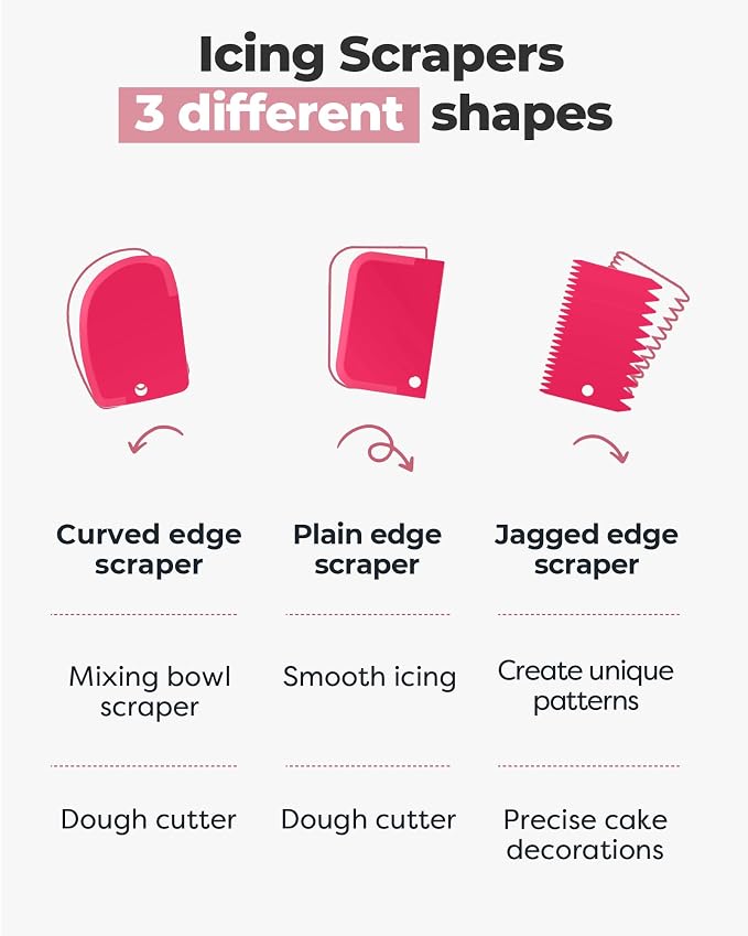 Kootek 71 Cake Decorating Kit Baking Supplies Tools for Beginners & Pros | Cake Stand Turntable, Icing Piping Tips, Disposable Reusable Pastry Bag, Spatulas, Video Tutorial, Pattern Chart