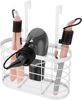 Hair Dryer Holder 3 in 1 Hair Tool Organizer - Blow Dryer Holder | Djustable Height Wall Mounted/Cabinet Door Bathroom Organizer Under Sink for Hair Dryer, Flat Irons, Curling Wands