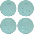 Yodecy Silicone Bowl Lids fit Pyrex Glass Bowls 7202-PC 1 Cup, Anchor Hocking Glass Bowls 7202-PC 1 Cup,Replacement Lids 3.8in(4 Pack Pastel Blue)