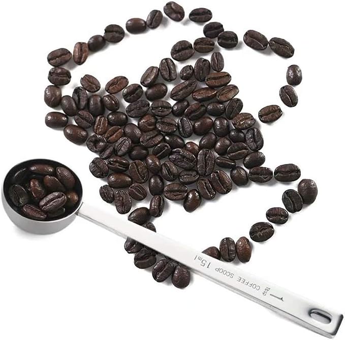 Stainless Steel 1 Tablespoon Measuring Coffee Scoop Spoon, Set of 5