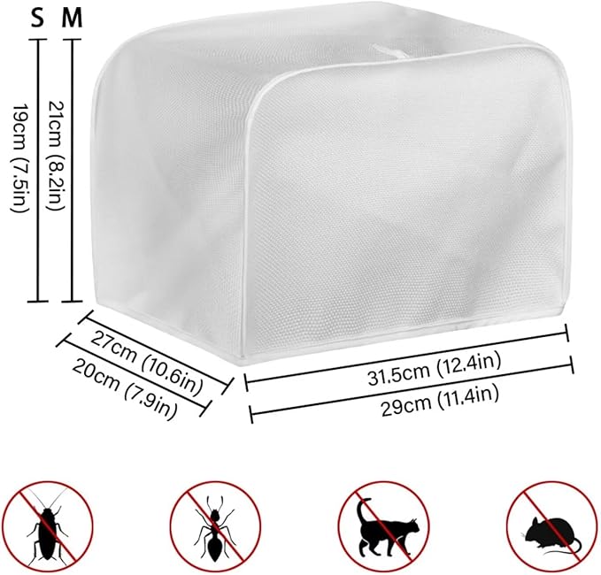 Hummingbird Flower Print Toaster Covers 2 Slice Wide Slot Dustproof Floral Fingerprint Protectors and Greasy Protection Anti-sputtering Machine Washable Women Gift