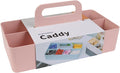 BLUE GINKGO Stackable Organizer Caddy, Long, Pink, Made in Korea | Portable. Adjustable. Home, Office & School Storage.