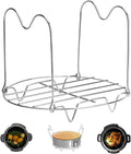Steamer Rack Trivet with Handles Compatible with Instant Pot Accessories 3 Qt 5 Quart, Pressure Cooker Trivet Wire Steam Rack, Great for Lifting out Whatever Delicious Meats & Veggies You Cook