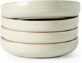 famiware Milkyway 33 oz Pasta Bowls Set of 4, Matcha Green | Double Reactive Glaze, Scratch-Resistant Stoneware Salad Bowls, Stackable, Dishwasher & Microwave Safe, Lead-Free
