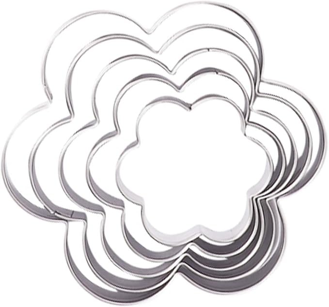 Flower Cookie Cutter, Pack of 5…