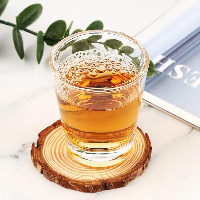 Heavy Base Shot Glasses, 1.5 oz Sets of Clear Shot Glass (24 Pack), Measuring Cup for Espresso, Liquid, and Wine - Heavy Glass (Glass, 24Pack)