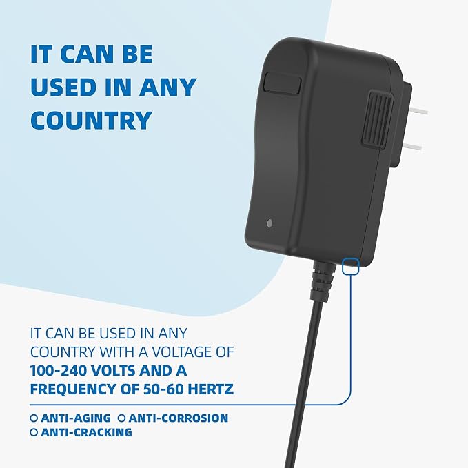 6V AC Power Adapter for Automatic Sensor Trash Cans 2.5 to 23 Gallon, 6.4Ft Long Power Cord Supply, for Trash Can Parts, 13 Gallon Trash Can Ac Adapter Power Cord