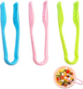 3Pcs Tongs for Kids Mini Colored Plastic Cooking Tongs and Tweezers for Toddler Fine Motor Skills Small Kid Tong for Serving Appetizers Baking Salad Grilling and Kitchen Use(5.7 Inch)