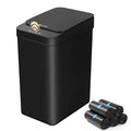 FRESHLIX Bathroom Trash Can, 2.6 Gallon Automatic Motion Sensor Touchless Garbage Can, Waterproof Trash Bin with Lid, Narrow Small Waste Bin for Kitchen, Office, Bedroom, Black