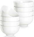 MALACASA 10 Oz Small Ceramic Bowls Set of 8, White Bowls for Ice Cream | Perfect for children, dessrt, Side dishes, rice, & ice cream; scratch-resistant, stackable, microwave, oven & dishwasher safe
