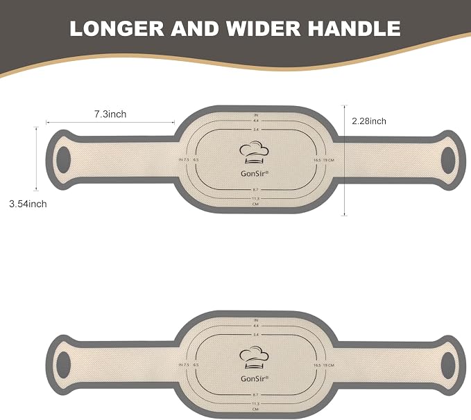 Silicone Bread Sling, Silicone Baking Sling with Longer Handles, Non-Stick & Easy Clean Dutch Oven Baking Mat to Transfer SourDough Easily, Reusable Bread Mat Set (2 Pcs Grey Oval)