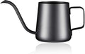PARACITY Pour Over Kettle, 12 oz Stainless Steel Gooseneck Coffee Pot | Pour over coffee pot with lid, narrow spout and hanging handle for single-cup drip coffee or tea during travel and camping