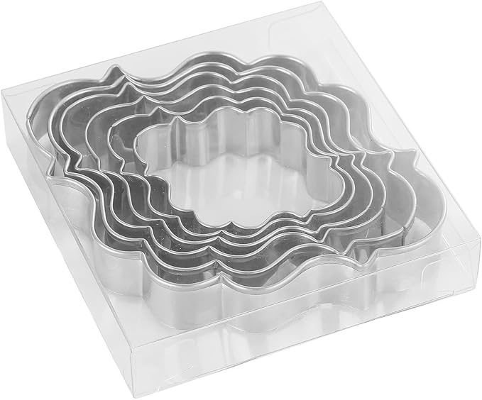 MrCookie Plaque/Frame Cookie Cutters,6pc Thickened Stainless Steel.