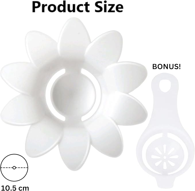 Egg Yolk Separator Cute, Daisy Egg Separator Flower, Egg Separators for Yolk Funny, Egg White Separator, Kitchen Gadgets
