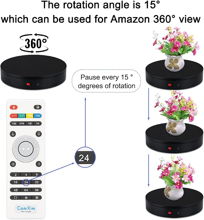 32cm Rotating Platform, 350lbs Capacity Motorized Electric Turntable, Heavy Duty Motorized Rotating base, Large Motorized Rotating Display Stand,Photography Turntable for Photography,Exhibition
