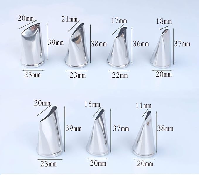 Symphony Wire Tips, Stainless Steel Icing Piping Nozzles For Pastry Fondant Tools (MIXED)
