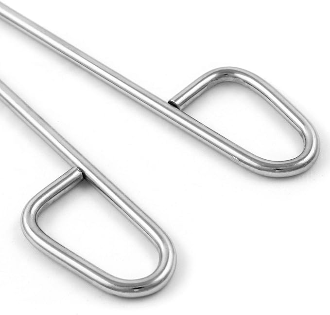 QWORK 16" Stainless Steel Crucible Tongs for Laboratory, Industry