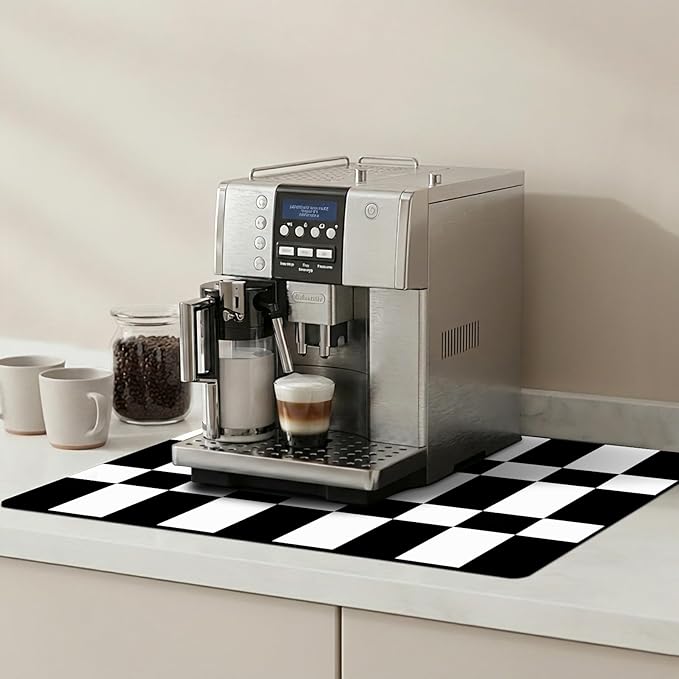 Dish Drying Mats for Kitchen Counter, Waterproof Coffee Mat for Countertop, Under Sink Mats, Coffee Bar Mat Accessories