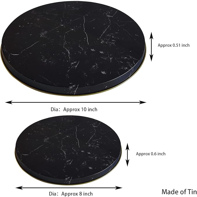 Kerixi Electric Stove Burner Covers Range Top For Expanding Counter Space Stovetop Decor (Black Marble)