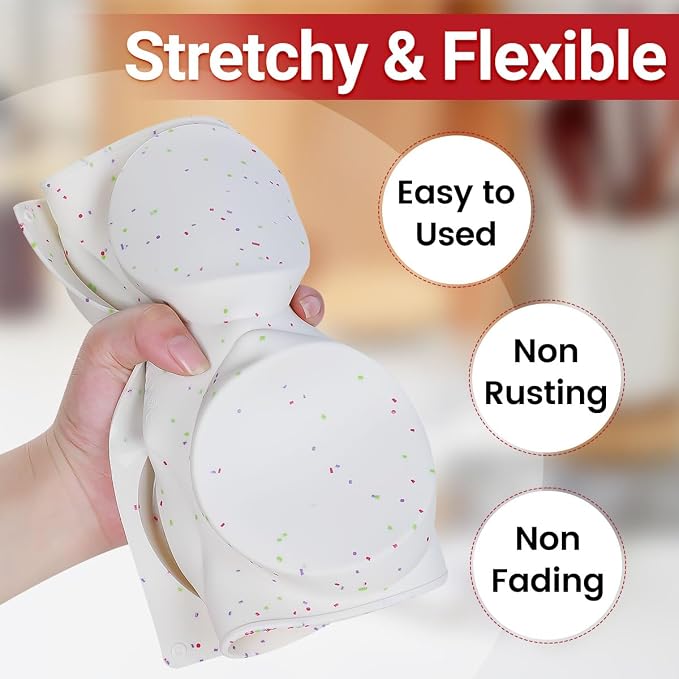 CAKETIME 4 Inch Muffin Top Pans Non Stick, Jumbo Silicone Molds for Breakfast Sandwiches Round Baking Pan for Oven English Muffins, Whoopie Pies, Corn Bread, Egg Bites, Tarts 3 Pack