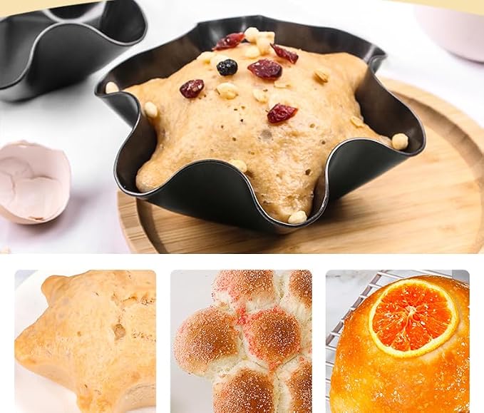 2 Pack 8.5" Nonstick Large Taco Shell Bowl – Carbon Steel Tortilla Maker Shell Pans Baking Molds Tostada for Frying Salad Bowls