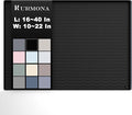 URMONA 22 x 22 in Waterproof Silicone Under Sink Mat, Cabinet Protector | Black, Under Kitchen Sink Mat, Kitchen Cabinet Liner, Bathroom Sink Protector, Pet Food Mat and Cat Litter Mat