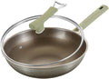 Titanium Pans for Cooking,13.39 Inch Non Stick frying pan with Lid | Large Family Size Wok ,Even Heating Fry Pan ,PFOA/PTFE Free Cookware,for Nduction,Gas Cooktops,Ceramic,Electric Stove