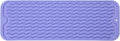 MicoYang Silicone Dish Drying Mat for Multiple Usage,Easy clean,Eco-friendly,Heat-resistant Silicone Mat for Kitchen Counter,Sink,Bar,Bottle,or Cup Light Purple M 17 inches x 6 inches