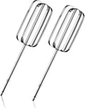 Hand Mixer Beaters Attachments Replacement for Hamilton Beach | Paddle Stainless Steel Turbo Beater Parts Compatible with 62682RZ 62692 64699 62695V Electric Mixer (Style A, 2 Pack)