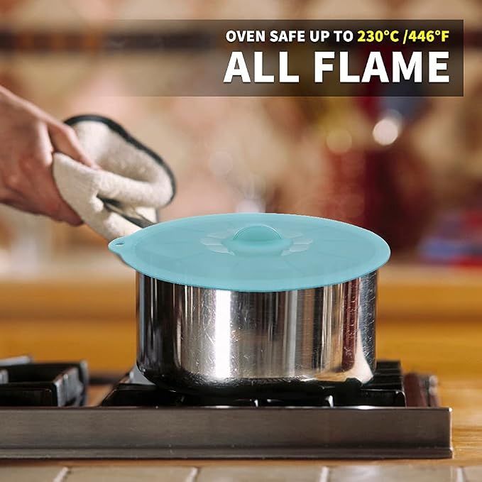 Silicone Lids for Food Storage - Silicone Bowl Covers Pot Lids BPA Free Suction Lids Silicone Microwave Cover Pot Covers for Cups Bowls Pots Pans Oven Fridge