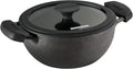 Tramontina Utsava Pre-Seasoned Cast Iron 2.3-Quart Kadai with Lid | Small Kadhai Pot for Indian Cooking