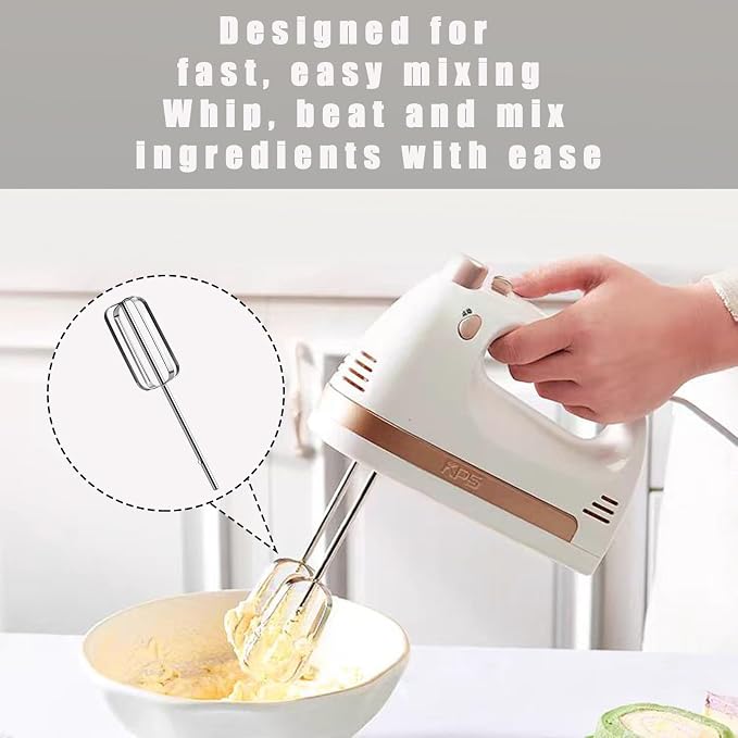 2 Pcs Hand Mixer Attachments Beaters, Hand Mixer Beaters Attachments for Kitchen Stainless Steel Replacement Parts for KitchenAid W10490648, KHM2B, AP5644233, PS4082859