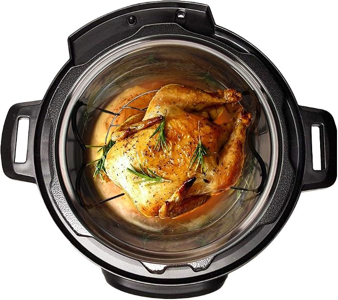Steamer Rack Trivet with Handles Compatible with Instant Pot Accessories 6 Qt 8 Quart, Pressure Cooker Trivet Wire Steam Rack, Great for Lifting out Whatever Delicious Meats & Veggies You Cook