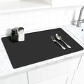 Silicone Mat for Kitchen Counter, 27.5" x 16.5" x 0.08", Black | Heat Resistant, Nonslip, Multipurpose Countertop Protector, Shipped Rolled Up