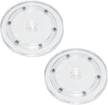 2Pcs Clear Acrylic Lazy Susan 6 Inch Turntable Organizer Bearings | Mini Lazy Susan, Small Lazy Susan Turntable, 360° Rotating Swivel Plate for Spice Rack, Cosmetic, Cake, Pantry, DIY Display