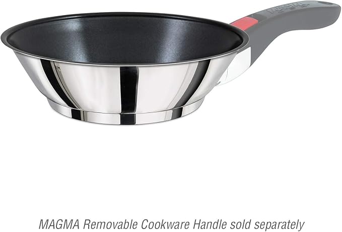 MAGMA A10-369-2-IND 10" Stainless Steel Non-Stick Sauté Pan | Induction Compatible. For Boat, RV, Camping & Home. Durable, scratch resistant. Nests in Magma sets. Handle sold separately