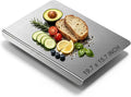 Stainless Steel Cutting Board with Lip, Non Toxic Kitchen Countertop Stainless Steel Cutting Board, Dishwasher Safe Metal Chopping Board for Meat, Fruits, Vegetables, Baking (50 x 40cm/19.7 x 15.7 in)